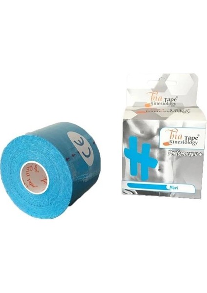 Bia Tape Kinesio 5CMX5M Mavi Ağrı Sporcu Bandı