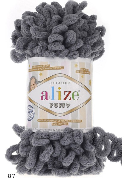 Koyu Gri Alize Puffy 87 (5 Li Paket)