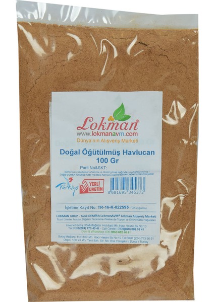Doğal Öğütülmüş Havlucan Kökü 100 gr Paket