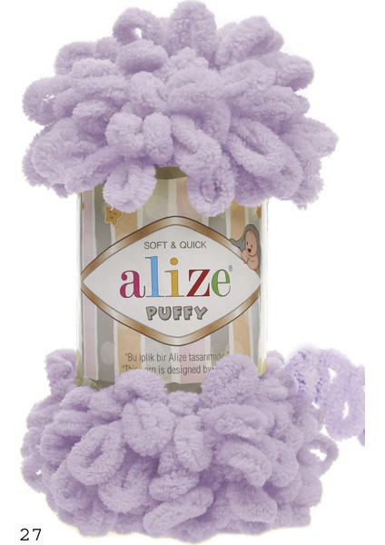 Açık Lila Alize Puffy 27 (5 Li Paket)