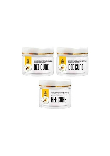 Bee Cure 3 Kutu Arı Zehri Kremi Beecure Arı Zehiri Kremi Relaxing Cream 3 x 50 ml