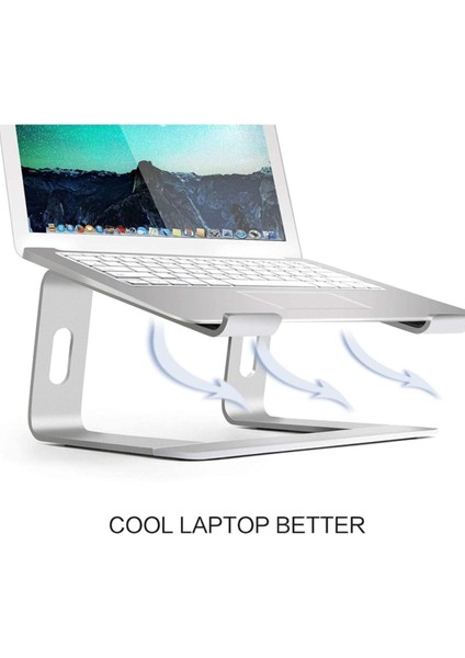 M5 Alüminyum Ergonomik Katlanır Macbook Bilgisayar Standı Bilgisayar Yükseltici 10 –17 inç