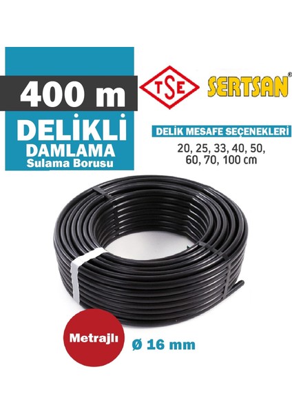 Damlama Delikli 400 Mt. (16 Mm) 20 cm