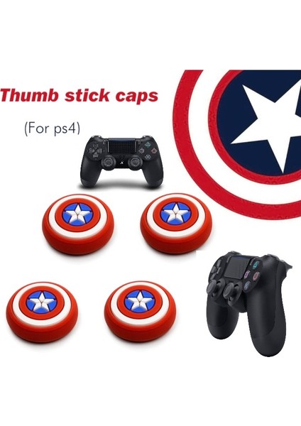 Ps4 Dualshock 4 2 Çift Kabartma Desenli Analog Başlığı