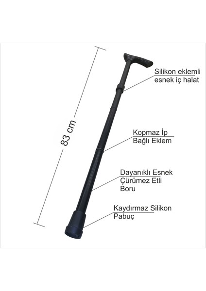 M3 Decorium 83 cm Baston Koltuk Değneği