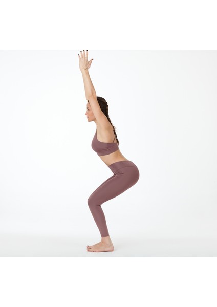 Gül Kurusu Yüksek Bel Tayt modelleri