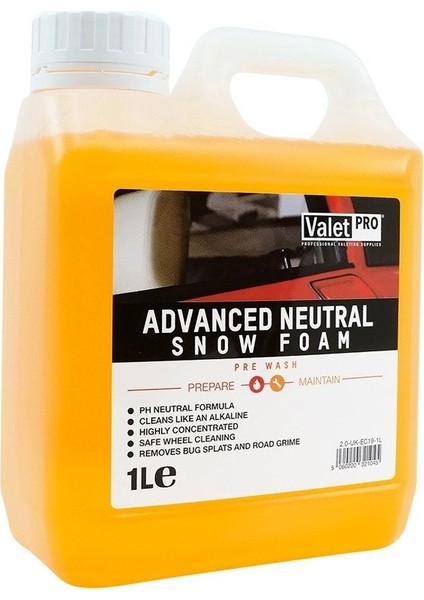 Valet Pro Advanced Neutral Snow Foam - Yıkama Köpüğü 1lt.