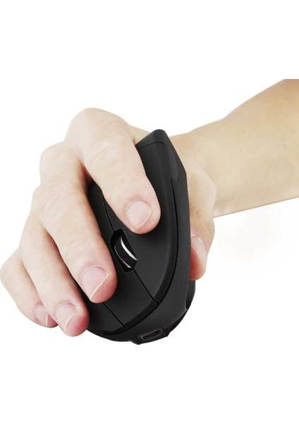 Dikey Ergonomik Kablosuz Mouse (Pilli)