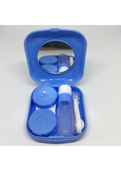 Mini Plastik Kontakt Lens Taşıma Seti (Aynalı)