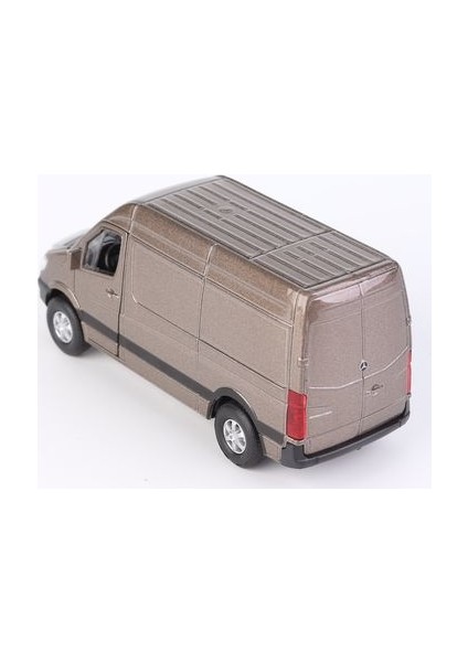 Mercedes Sprinter 2'li Set Diecast Çek Bırak Model Araba Kahve