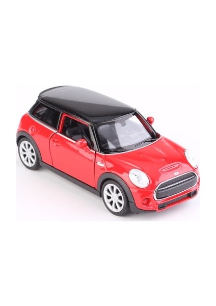 1:38 Mini Cooper New Mini Hatch Çek Bırak Model Araba Krem