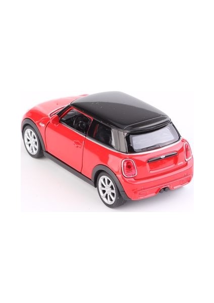 1:38 Mini Cooper New Mini Hatch Çek Bırak Model Araba Krem modelleri