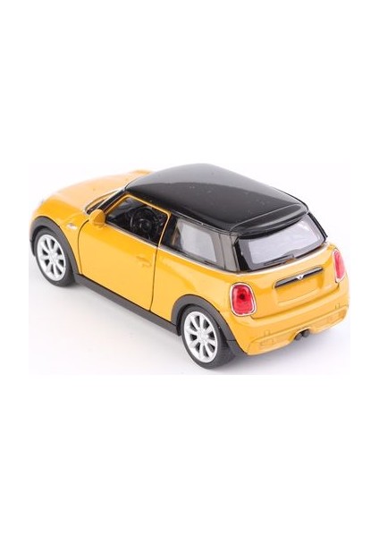 1:38 Mini Cooper New Mini Hatch Çek Bırak Model Araba Krem modelleri