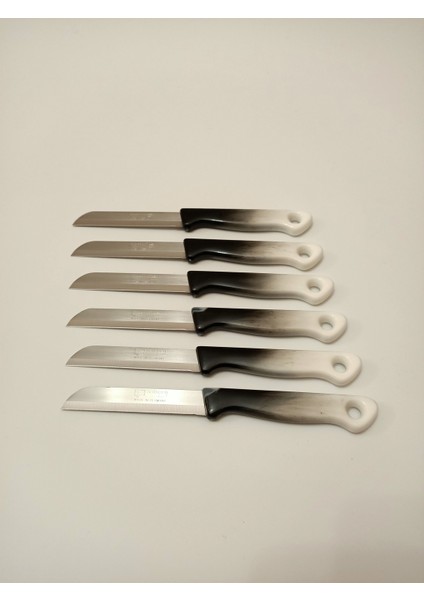 Tırtıklı Meyve Sebze Bıçağı Siyah Ebruli Bıçak