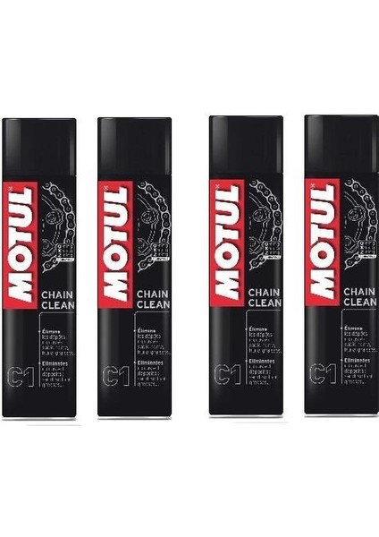 C1 Zincir Temizleme Spreyi 400 ml 4 Adet 10/2020 Üretim
