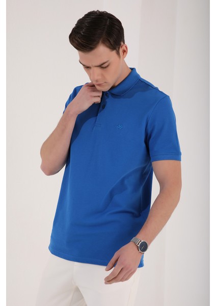 Saks Erkek Klasik Kısa Kol Dar Kesim Polo Yaka T-Shirt-87748