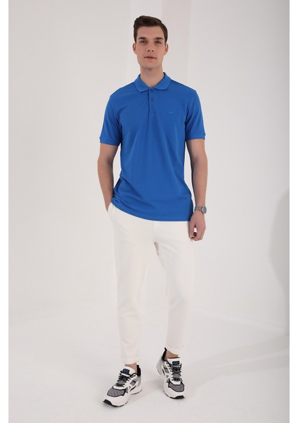 Saks Erkek Klasik Kısa Kol Dar Kesim Polo Yaka T-Shirt-87748