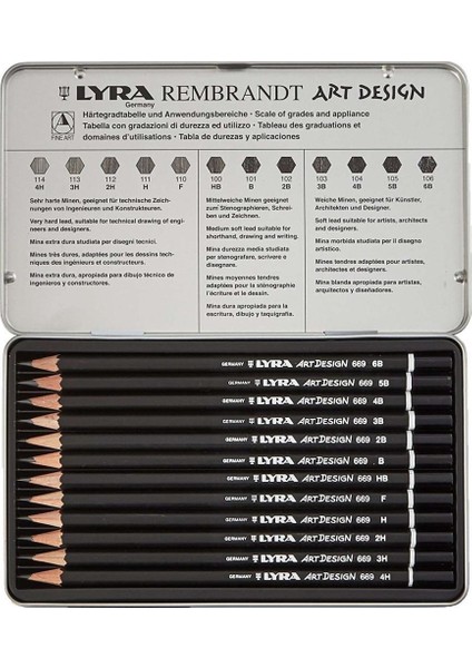 Croquis A5 Eskiz Defteri 90 Gram + Lyra Metal Kutu Çizim Seti 12'li + Lyra Hamur Silgi fiyatları