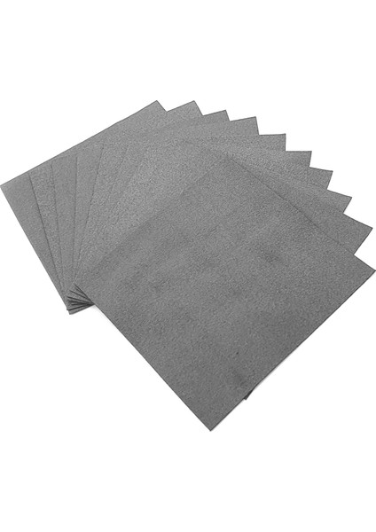 Chromic 10’lu Suede Mikrofiber Seramik Uygulama Bezi 10×10 200GSM – Gri