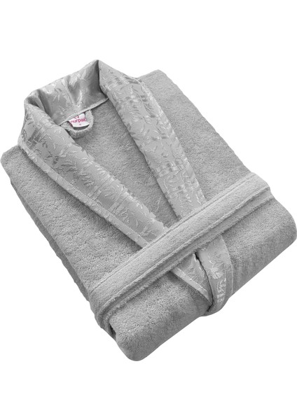 Bambu Bedenli Tek Bornoz Gri 3xl