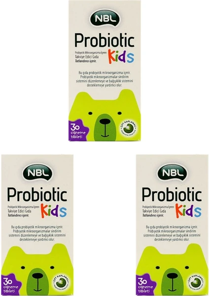 Probiotic Kids 30 Tablet 3'lü