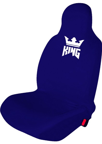 Pejo Boxer Oto Koltuk Servis Kılıfı Penye King Baskılı Ön Arka Takım Lacivert
