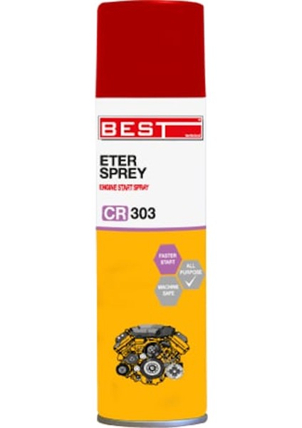 Cr 303 Eter Sprey 250 ml - Benzinli ve Dizel Araçlar Için