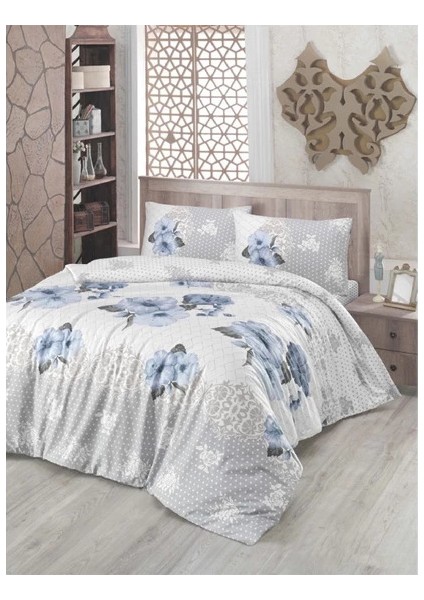 Çift Kişilik Nevresim Takımı Ilkin Gri