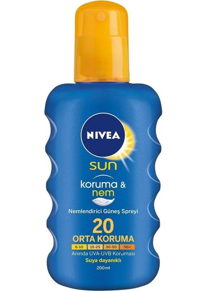 Sun Nemlendirici Güneş Spreyi SPF20 200 ml