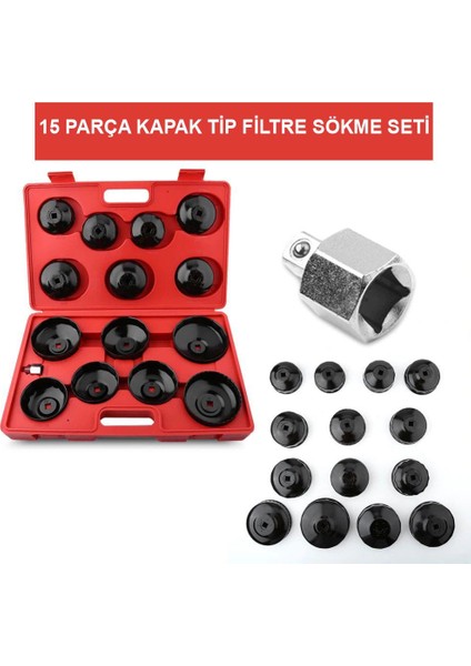 NTA1014 Kapak Tip Filtre Sökme Seti 15 Parça