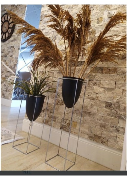 2'li Büyük Ayaklı Vazo, Çiçeklik, Saksılık PRA-2422273-9461