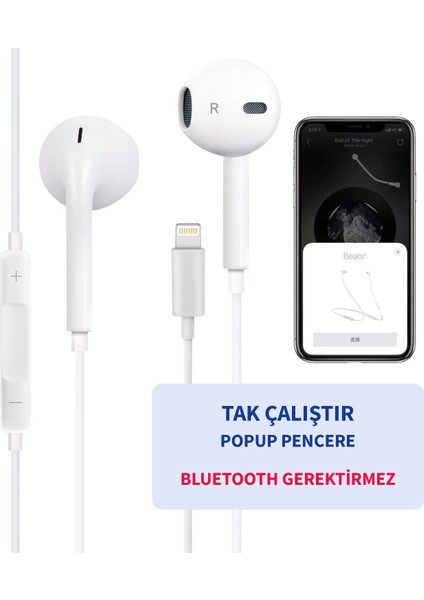 Lightning Tak Çalıştır Kulaklık
