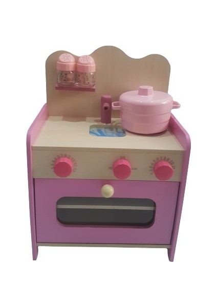 Ipekstarkids Ahşap Pembe Mutfak Set