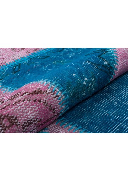 Patchwork Bayrak Tur. Pink 170 x 240 cm 4.08 m2 Patchwork El Dokuma Halı modelleri
