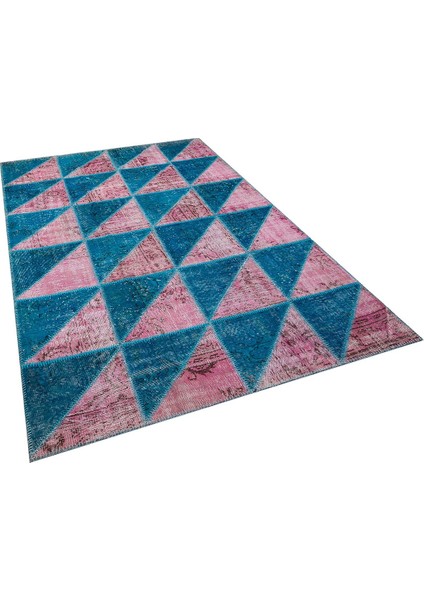 Patchwork Bayrak Tur. Pink 170 x 240 cm 4.08 m2 Patchwork El Dokuma Halı fırsatları