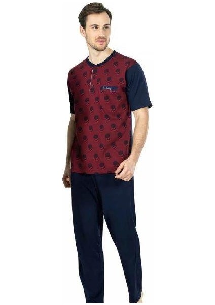 5453 3 Lü Kısa Kol Erkek Pijama Takımı