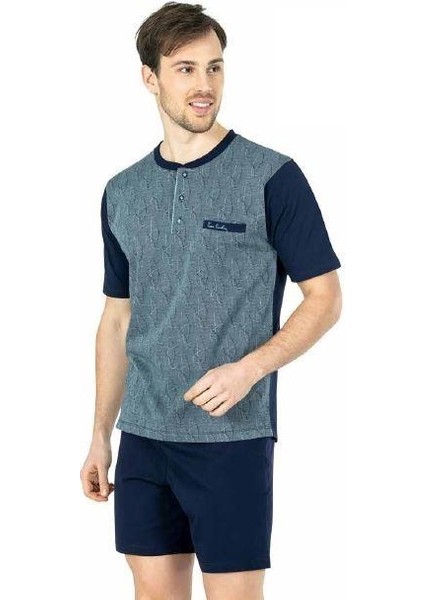 5450 3 Lü Kısa Kol Erkek Pijama Takımı