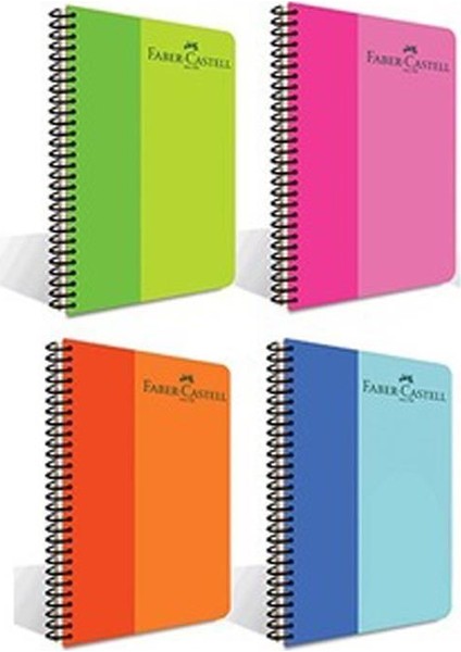 1 adet Bicolor Spiralli Plastik Kapak Defter 80 Yaprak Kareli 5075000128