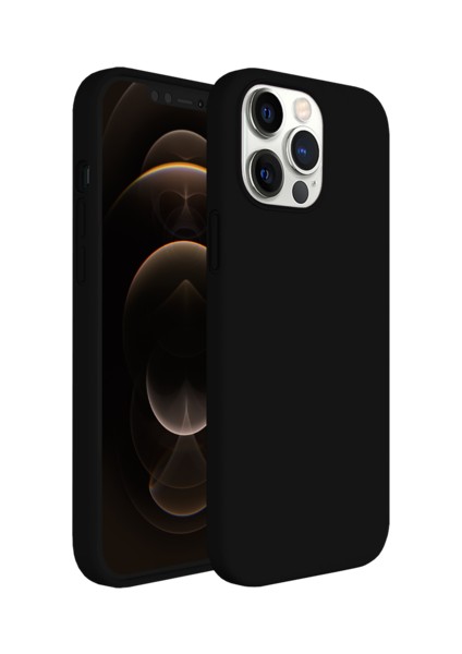 Buff Apple iPhone 12 Pro Max Rubber S Kılıf Siyah