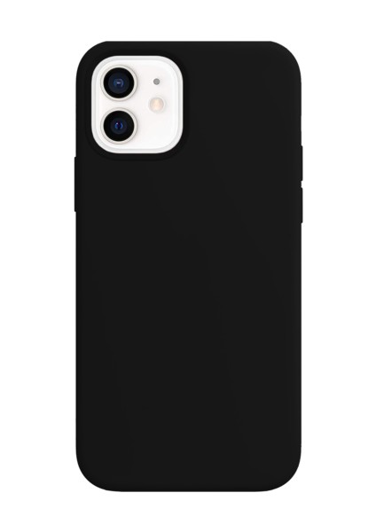 Buff Apple iPhone 12 / 12 Pro Rubber S Kılıf Siyah