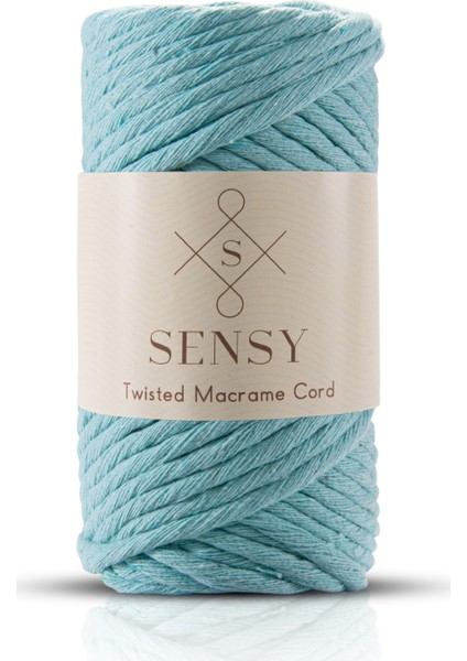 Premium Taranan Makrome Ipi 4'lü Set Ekru - Mint - Somon - Açık Sarı