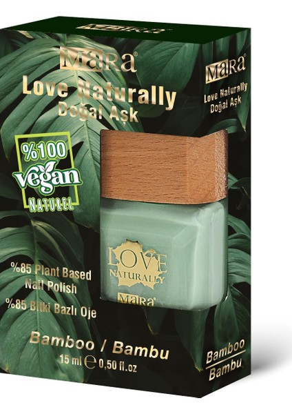 Love Naturally Doğal Vegan Oje 15ML Bambu