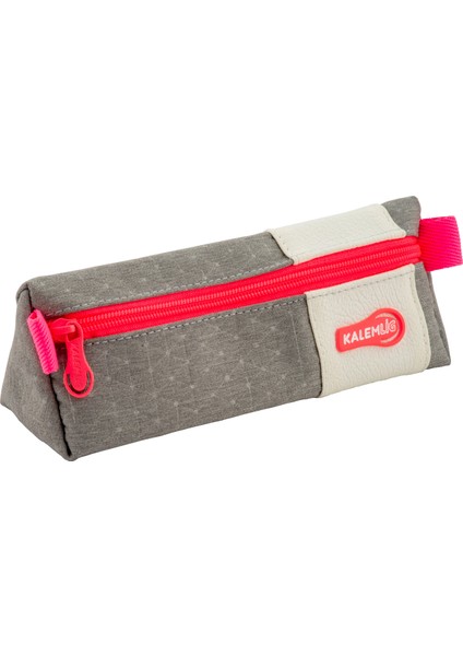 Hexa Triangle Imperteks Kumaş Iki Bölmeli Kalem Kutusu Model-06