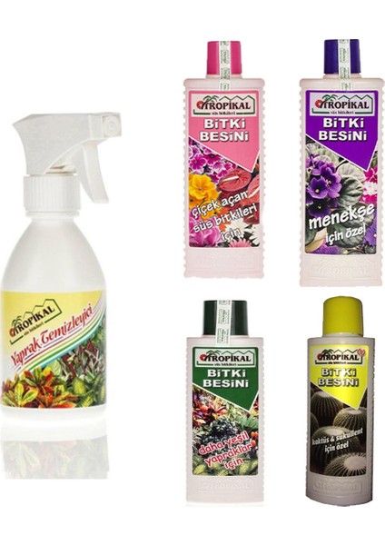 Derince Botanik Çiçek Bakım Seti Bitki Bakım Seti Çiçeklere Özel Besin ve Ilaç Seti