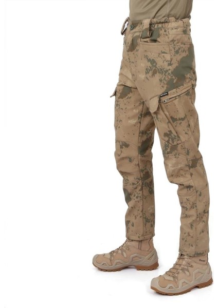 Ss Likralı Su ve Rüzgar Geçirmez Jandarma Kamuflaj Softshell Pantolon fiyatları
