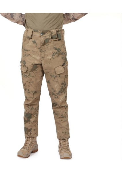 Ss Likralı Su ve Rüzgar Geçirmez Jandarma Kamuflaj Softshell Pantolon modelleri