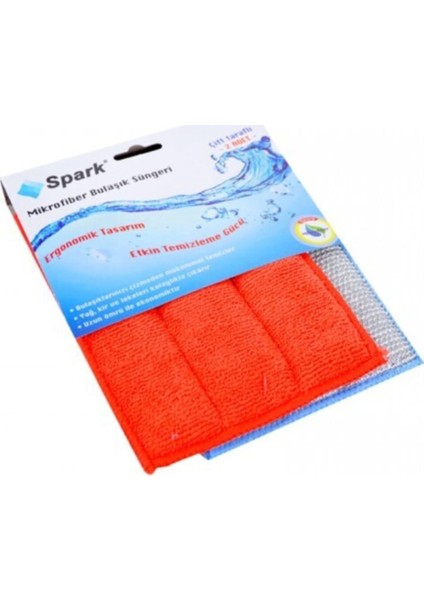 Misina Shop 2 Li Spark Mikrofiber Bulaşık Süngeri