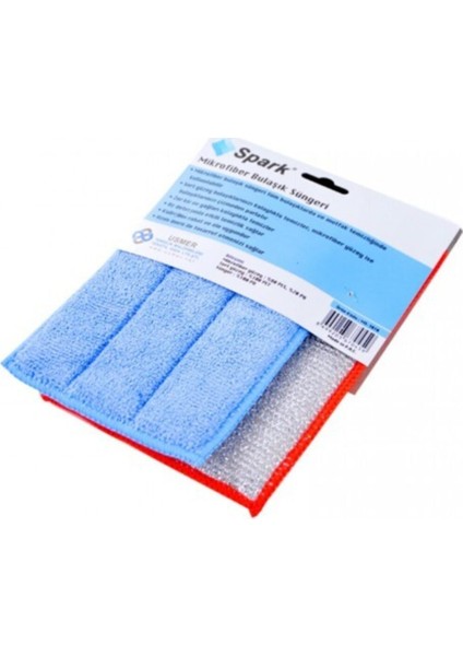 Misina Shop 2 Li Spark Mikrofiber Bulaşık Süngeri