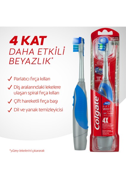 360 Pilli Optik Beyaz Platinum Yumuşak Diş Fırçası Yedek Başlık 1+1 fiyatları