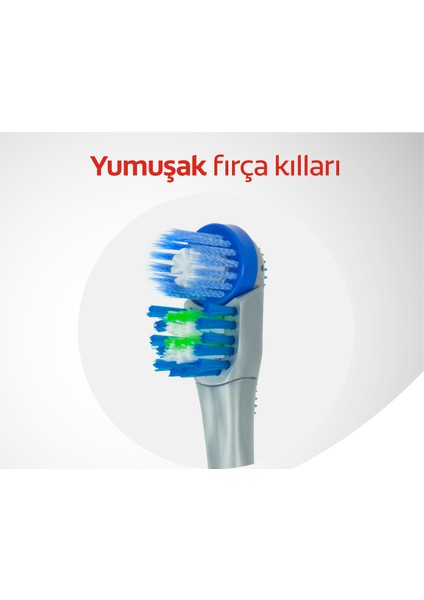 360 Pilli Optik Beyaz Platinum Yumuşak Diş Fırçası Yedek Başlık 1+1 modelleri